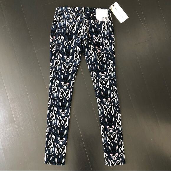 Rag & Bone Womens Printed Ikat Pattern 5 Pocket Corduroy Skinny Pants Size 25 - Picture 4 of 8